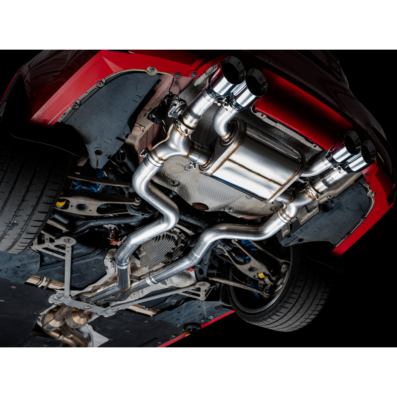 AWE Tuning BMW F8X M3/M4 Track Edition Catback Exhaust - Chrome Silver Tips - T1 Motorsports