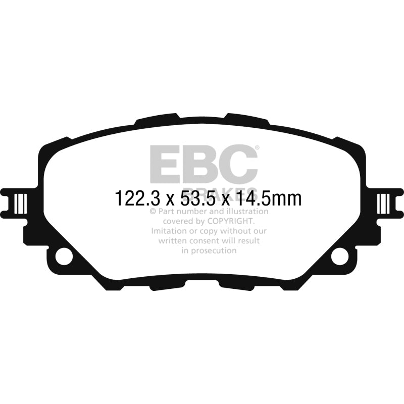 EBC Redstuff Brake Pads -  15-17 Mazda Miata MX-5 Redstuff Ceramic Low Dust Front Brake Pads