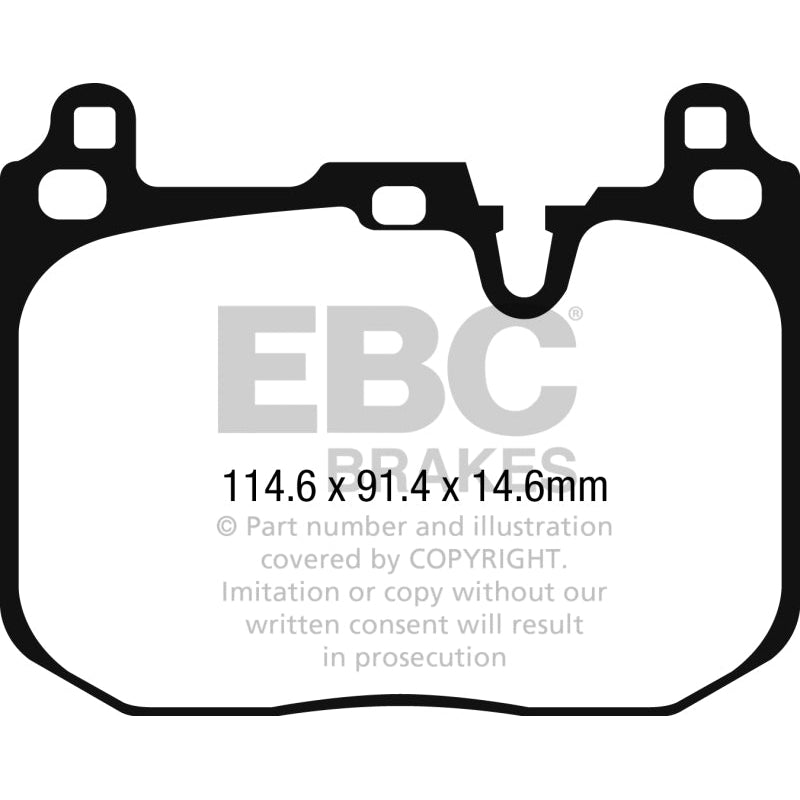 EBC Redstuff Brake Pads -  2015+ Mini Cooper John Cooper Works - Front Brake Pads