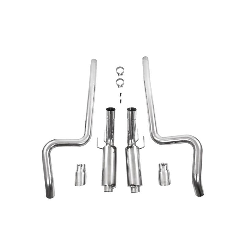 MBRP 11-14 Ford Mustang GT 5.0L Dual Split Rear Race Version T409 3in Cat Back Exhaust System - T1 Motorsports
