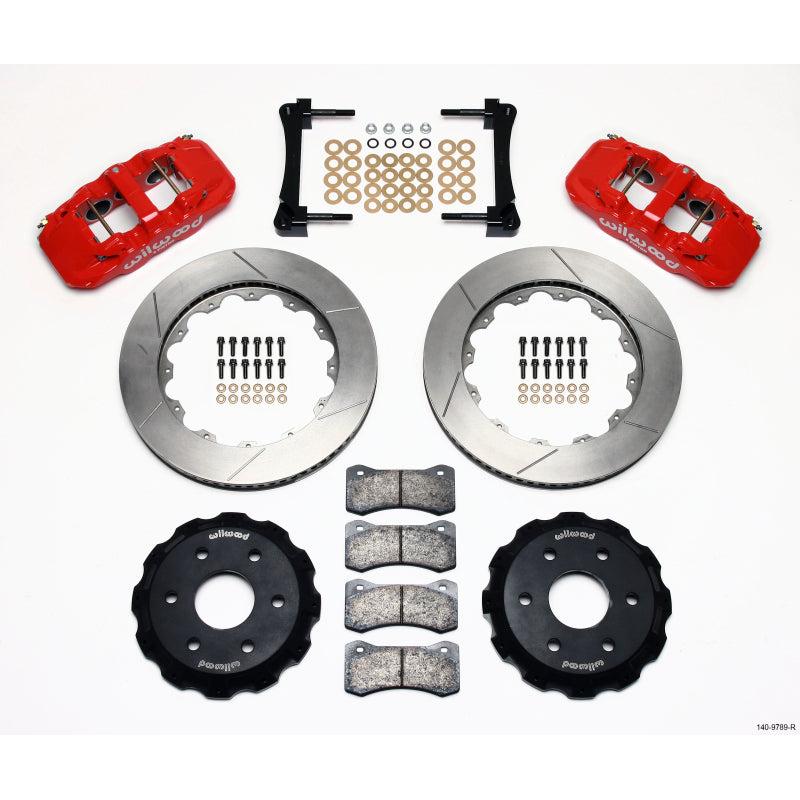Wilwood AERO6 Front Truck Kit 14.25in Red 1999-2014 GM Truck/SUV 1500 - T1 Motorsports