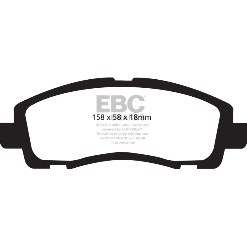 EBC Redstuff Brake Pads -  09-14 Acura TL 3.5 - Front Brake Pads