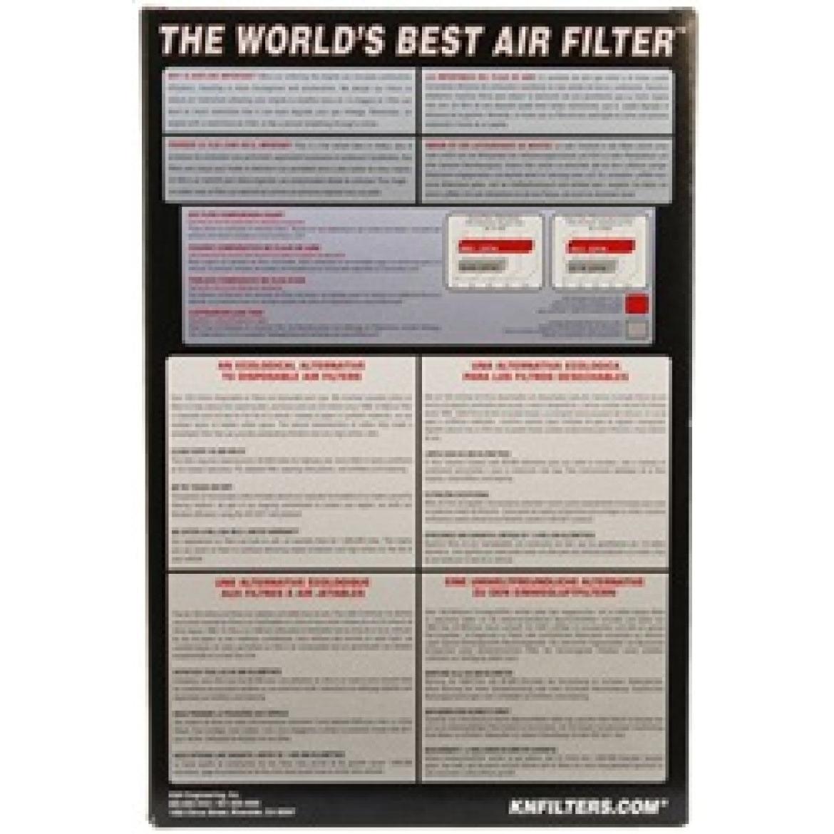 K&N 2019 Volkswagen Jetta 1.4L F/I Replacement Panel Air Filter