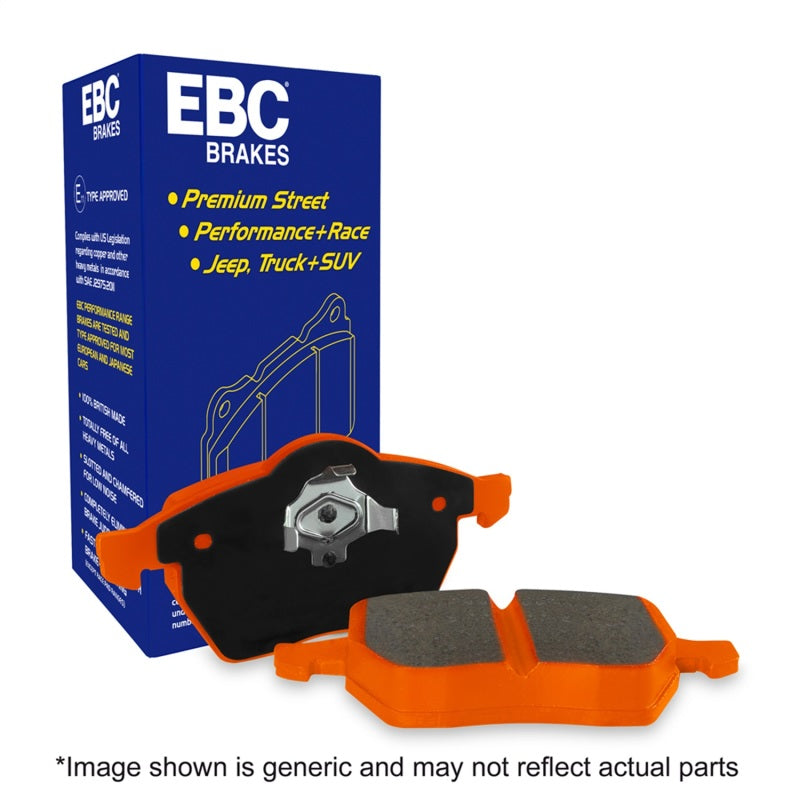 EBC 2018+ Porsche Cayenne (3rd Gen) 4.0TT Orangestuff Rear Brake Pads - T1 Motorsports