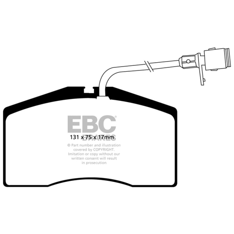 EBC Redstuff Brake Pads -  01-03 Audi S8 4.2 - Front Brake Pads