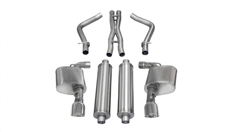 Corsa Xtreme Cat-Back Exhaust w/ Polished Tips - 2012-2013 Dodge Charger SRT-8 6.4L V8