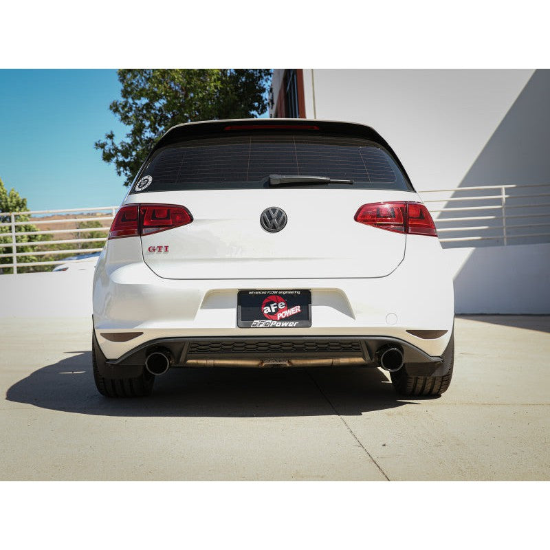 aFe MACHForce XP 3in-2.5in SS Exhaust Cat-Back 15-17 Volkswagen GTI (MKVII) L4-2.0L (t) - Black