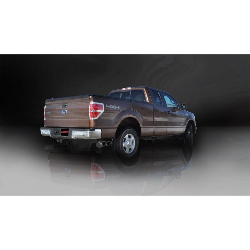 Corsa Sport Cat-Back Exhaust w/ Polished Twin Tips - 2011-2014 Ford F-150 EcoBoost 3.5L V6