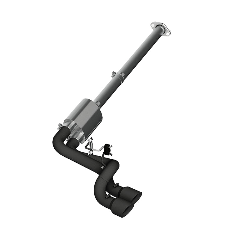 MBRP 09-14 Ford F150 Pre-Axle 4.5in OD Tips Dual Outlet 3in Black Coated Cat Back Exhaust - T1 Motorsports