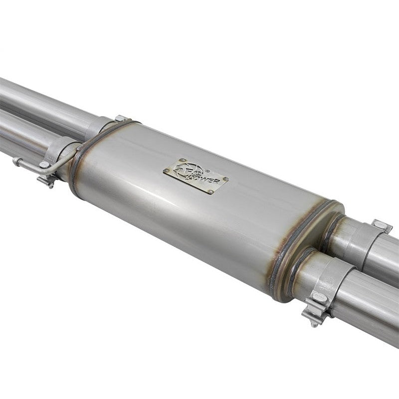 aFe MACHForce XP Exhaust Cat-Back SS-409 2017 Ford F-150 Raptor V6-3.5L (tt) w/ Polished Tips