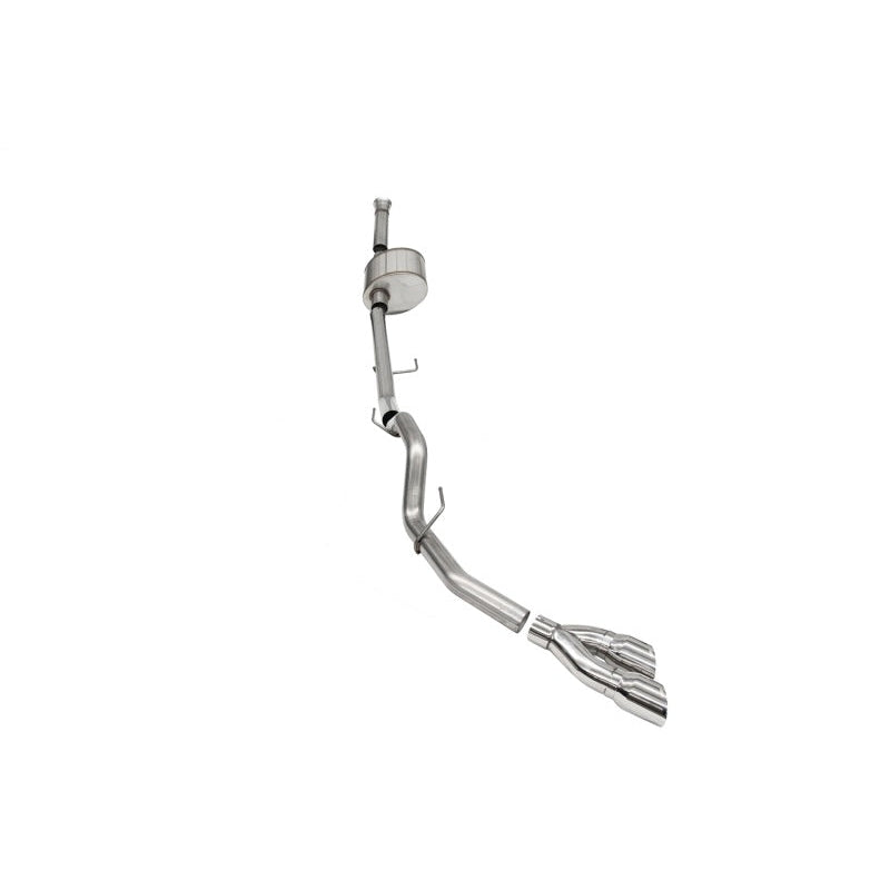 Corsa Xtreme Cat-Back Single Side Exit-Polished Tips - 2021-2024 Ford F-150 5.0L V8