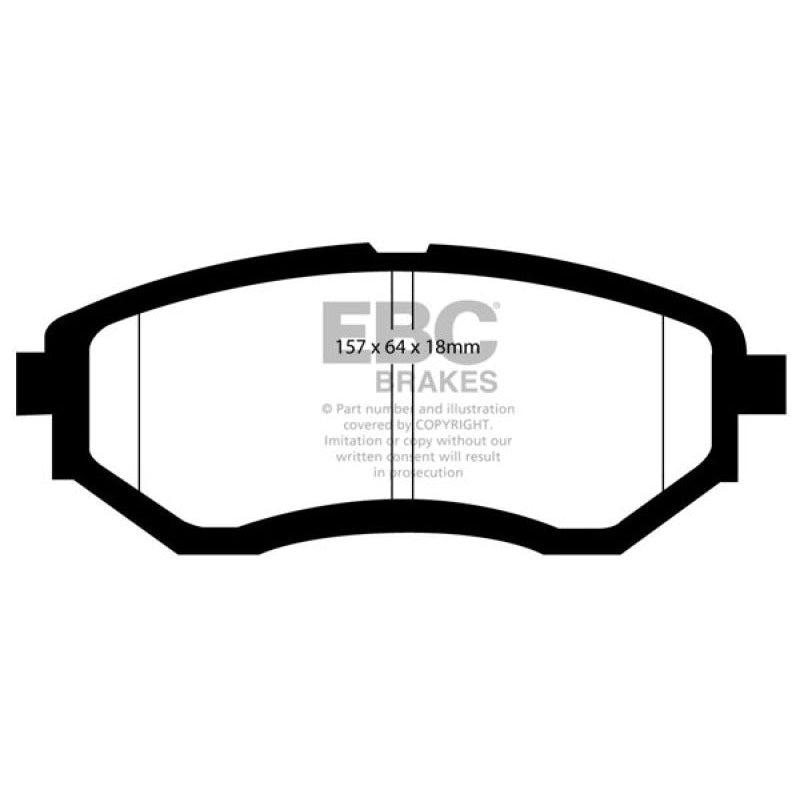 EBC Redstuff Brake Pads -  13+ Subaru Forester 2.0 Turbo - Front Brake Pads