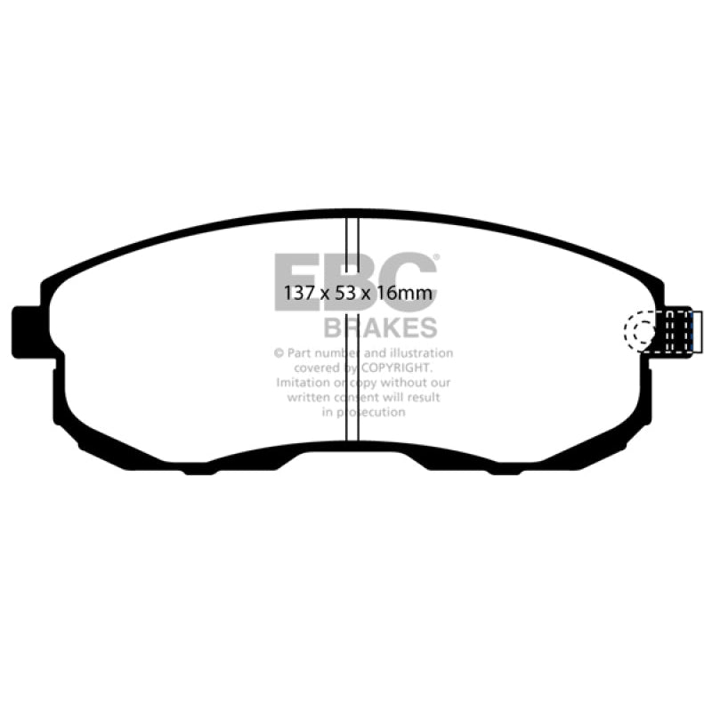 EBC Redstuff Brake Pads -  02-03 Infiniti G20 2.0 - Front Brake Pads