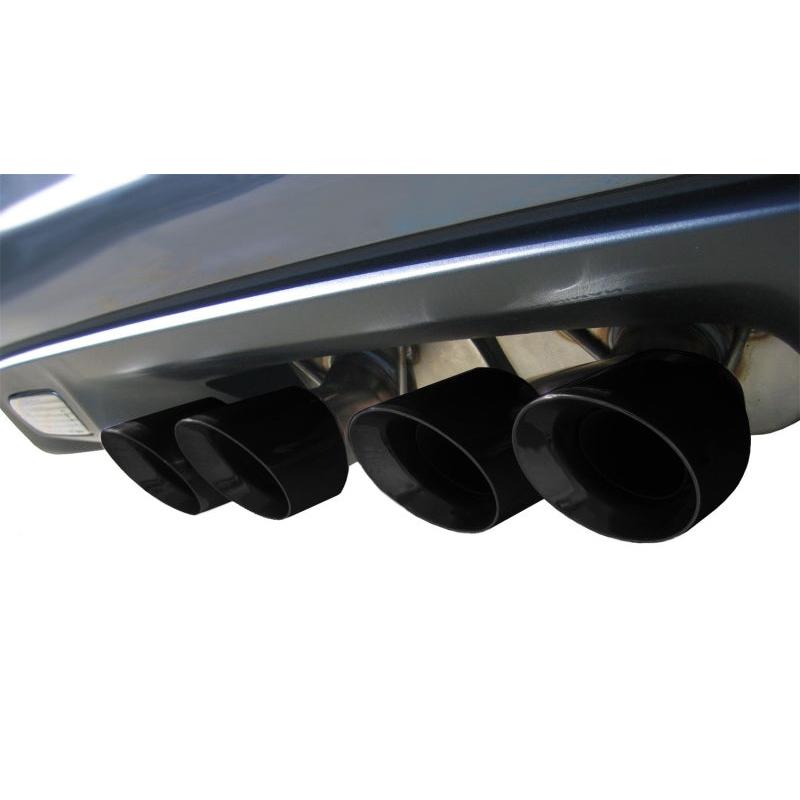 Corsa 06-13 Chevrolet Corvette C6 Z06 7.0L V8 Black Sport Cat-Back Exhaust