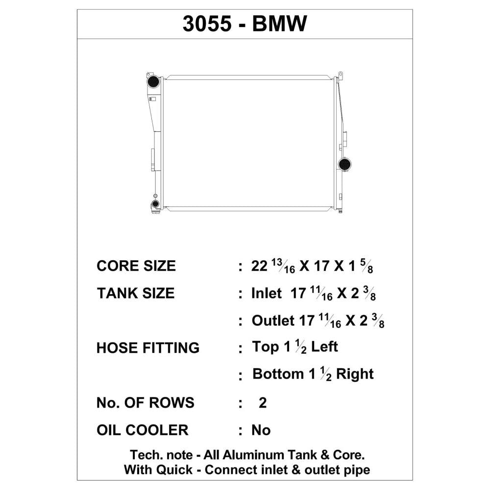 CSF 99-06 BMW 323i / 99-05 BMW 325i / 99-06 BMW 328i / 99-05 BMW 330i / 03-05 BMW Z4 Radiator - T1 Motorsports