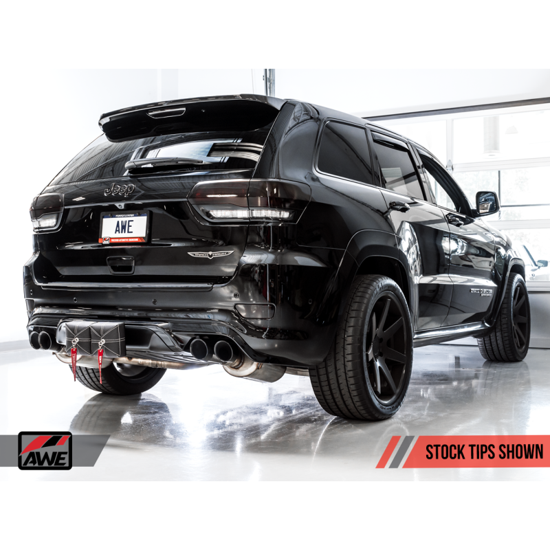 AWE Tuning 2020 Jeep Grand Cherokee SRT/Trackhawk Track Edition Exhaust - Use w/Stock Tips