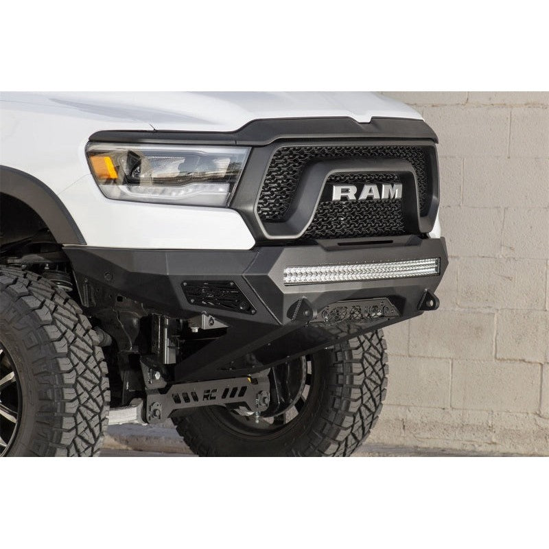Addictive Desert Designs 2019 Ram Rebel 1500 Stealth Fighter Fr Bumper w/Parking Sensor Cutouts
