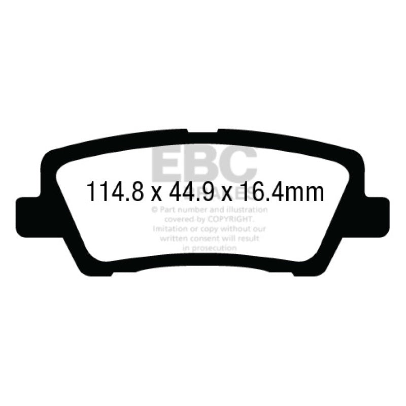 EBC Redstuff Brake Pads -  12+ Cadillac ATS 2.0 Turbo - Rear Brake Pads