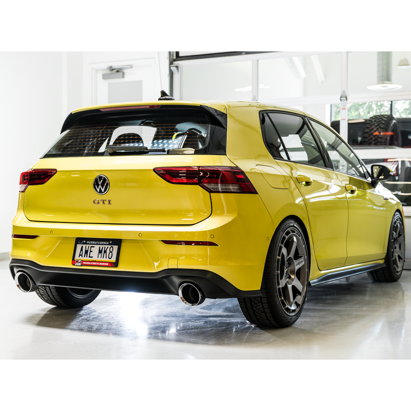 AWE 2022+ Volkswagen GTI MK8 Touring Edition Exhaust - Chrome Silver Tips
