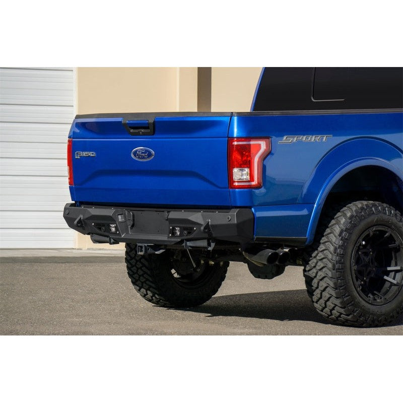 Addictive Desert Designs 15-18 Ford F-150 Stealth Fighter Rear Bumper w/ Backup Sensor Cutout