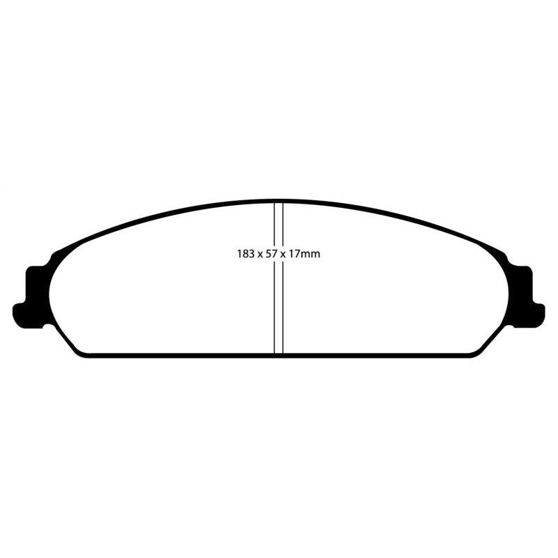 EBC Redstuff Brake Pads -  13-14 Chrysler 200 3.6 - Front Brake Pads