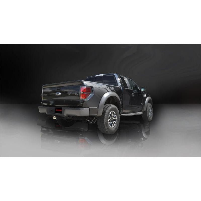 Corsa Xtreme Cat-Back Exhaust w/ Black Tips - 2011-2014 Ford F-150 Raptor 6.2L V8 (144" Wheelbase)