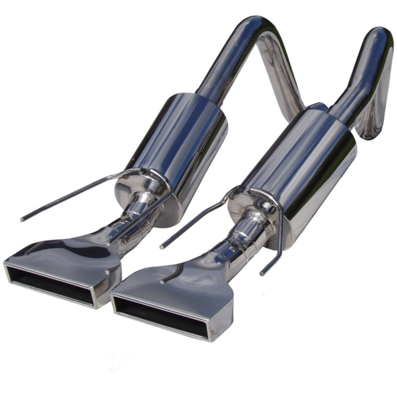 MBRP 2005-2008 Chev Corvette Dual Muffler Axle Back Rectangular Tips - T1 Motorsports