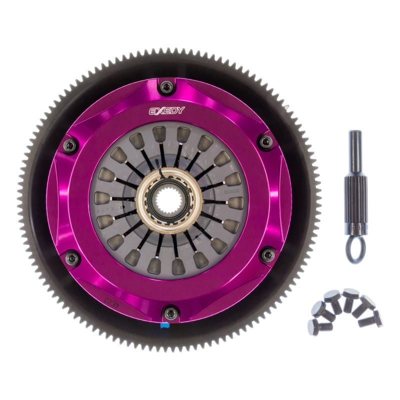 Exedy 1993-1995 Mazda RX-7 R2 Hyper Twin Cerametallic Clutch Sprung Center Disc Pull Type - T1 Motorsports