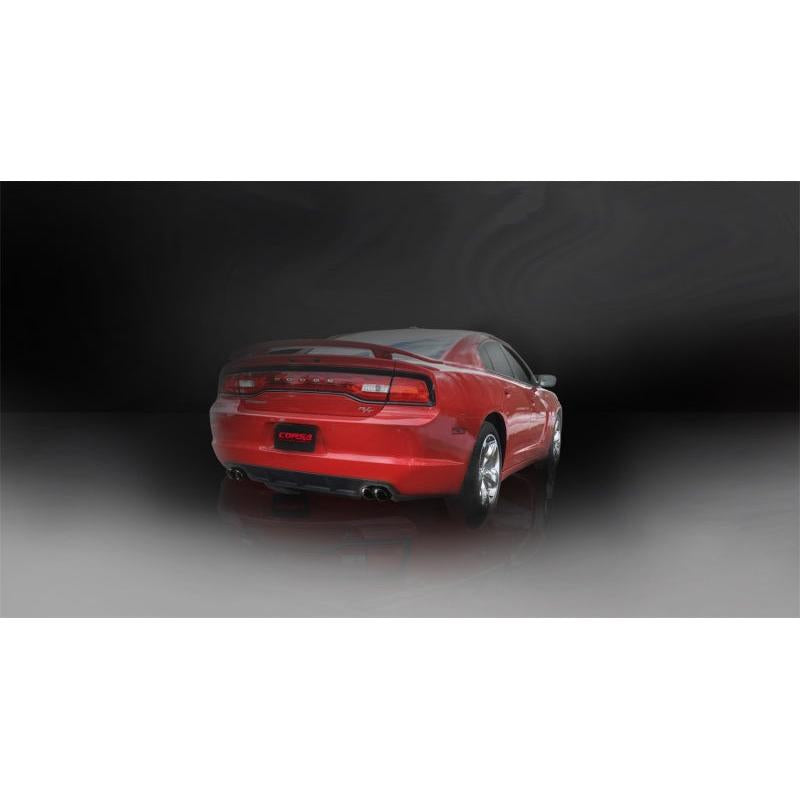 Corsa Sport Cat-Back Exhaust w/ Black Tips - 2011-2014 Dodge Charger R/T 5.7L V8