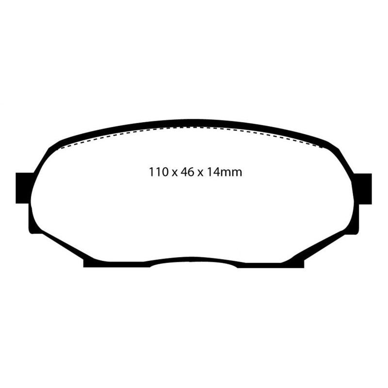 EBC Redstuff Brake Pads -  90-93 Geo Storm 1.6 - Front Brake Pads
