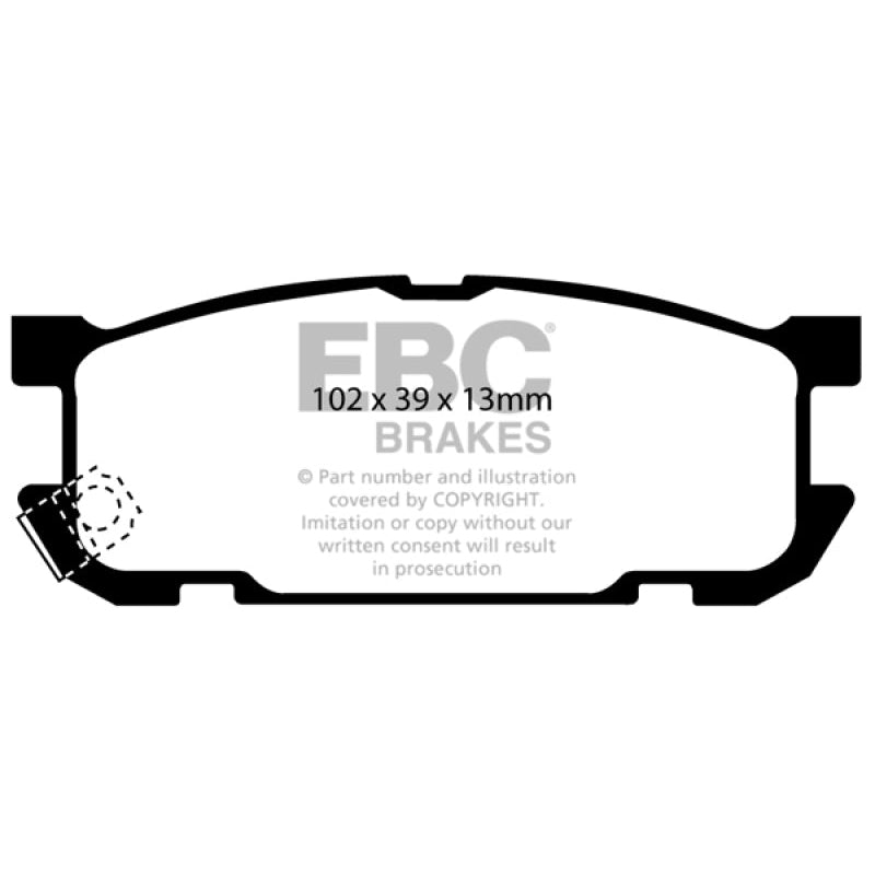 EBC Redstuff Brake Pads -  01-03 Mazda Miata MX5 1.8 (Sports Suspension) - Rear Brake Pads