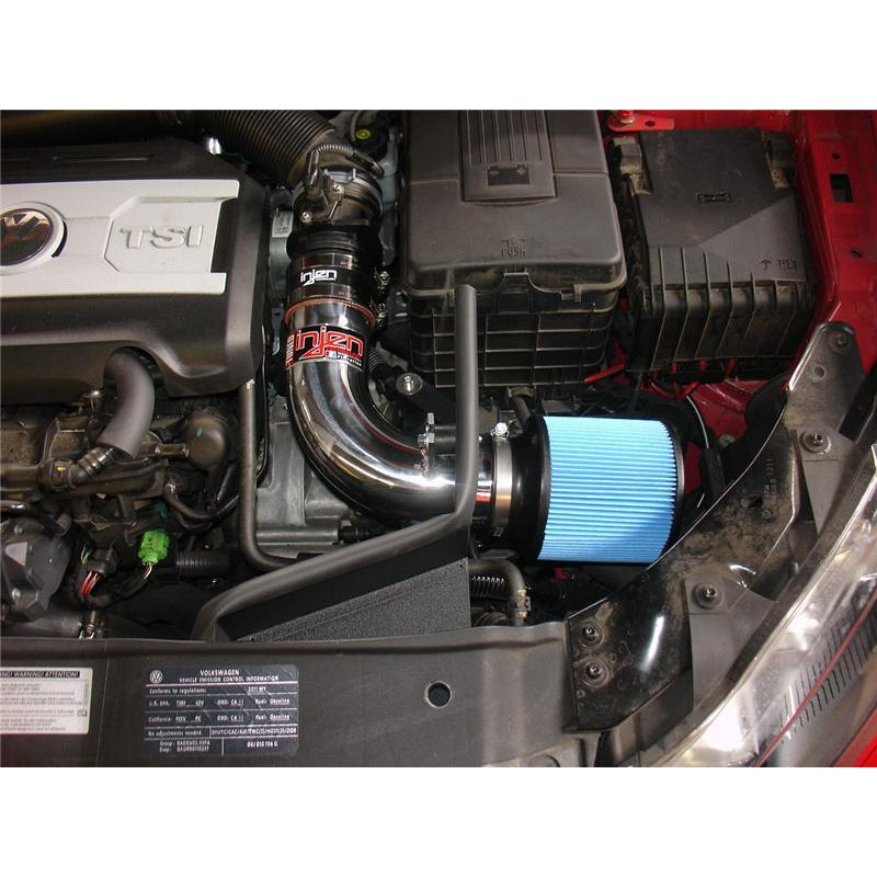 Injen 10-12 VW MK6 GTI 2.0L TSI Polished Short Ram Intake w/ Heat Shield - T1 Motorsports