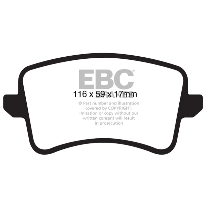 EBC Redstuff Brake Pads -  09-11 Audi A4 2.0 Turbo - Rear Brake Pads