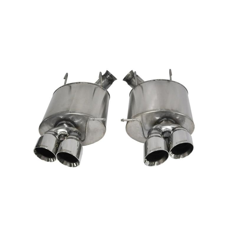Corsa Sport Axle-Back Exhaust - Polished Tips - 2013-2014 Ford Mustang Shelby GT500 5.8L V8