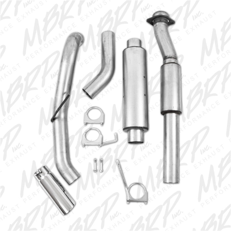 MBRP 11-12 Ford F150 SVT Raptor 6.2L EC-SB/CC-SB 3.5in Cat Back Single Exit Alum Exhaust System - T1 Motorsports