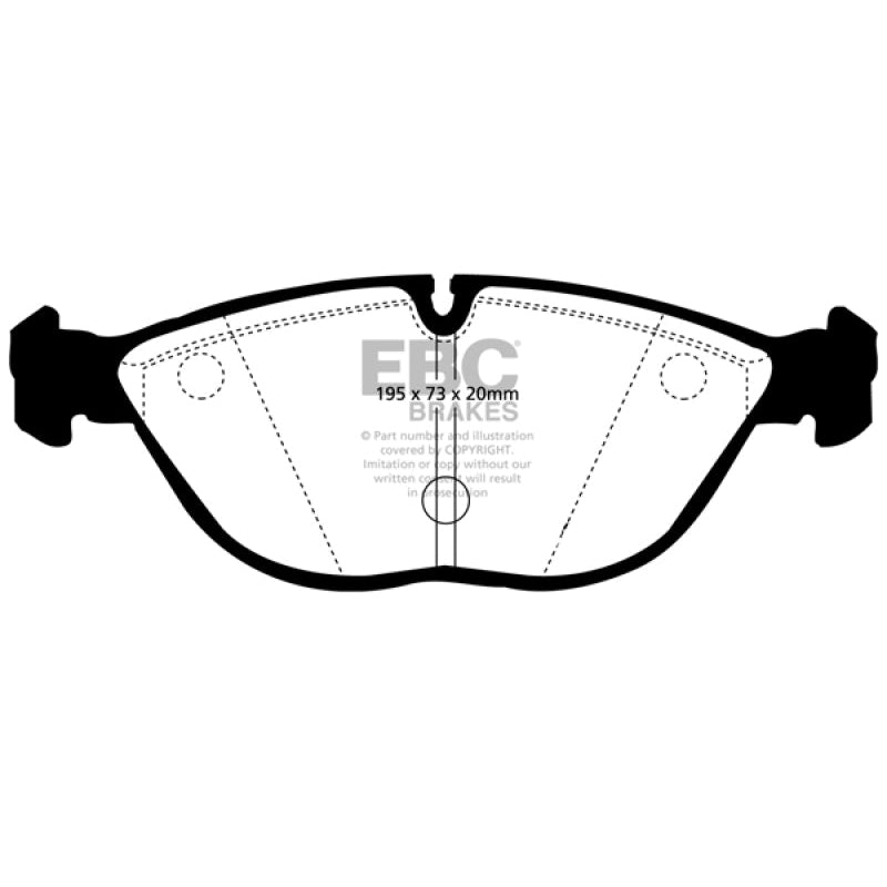 EBC Redstuff Brake Pads -  04-06 Audi TT Quattro 3.2 - Front Brake Pads