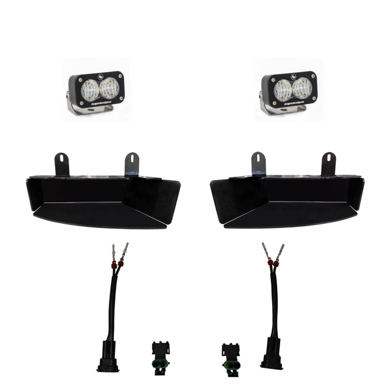 Baja Designs 2019+ Ram 2500/3500 S2 Sport Fog Pocket Kits - White - T1 Motorsports