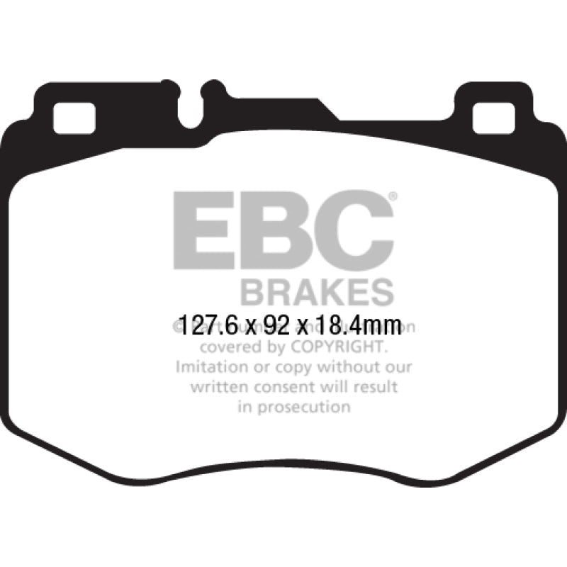 EBC Redstuff Brake Pads -  15-16 Mercedes-Benz C400 (W205) 3.0 Twin Turbo 4-Matic - Front Brake Pads