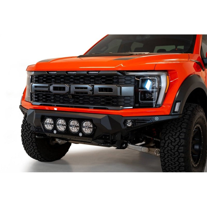 Addictive Desert Designs 2021+ Ford Raptor Bomber Front Bumper w/ 4 Rigid 360 6in Light Mounts