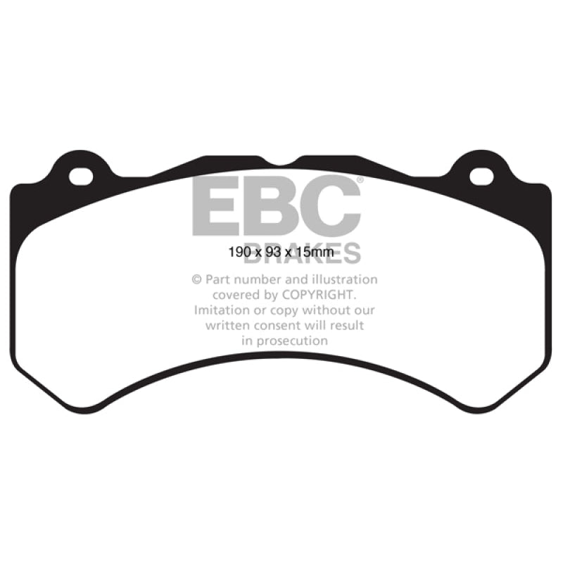 EBC Redstuff Brake Pads -  16+ Cadillac ATS-V 3.6 Twin Turbo - Front Brake Pads