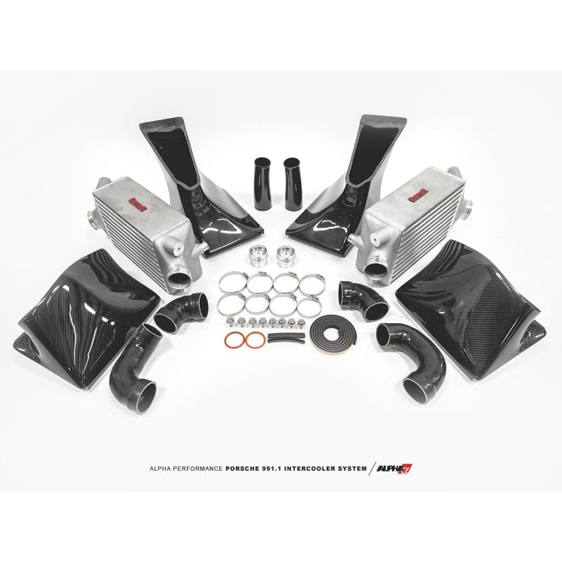 AMS Performance Porsche 997.1TT Alpha Intercooler System (For Stock Framed Turbos) - T1 Motorsports
