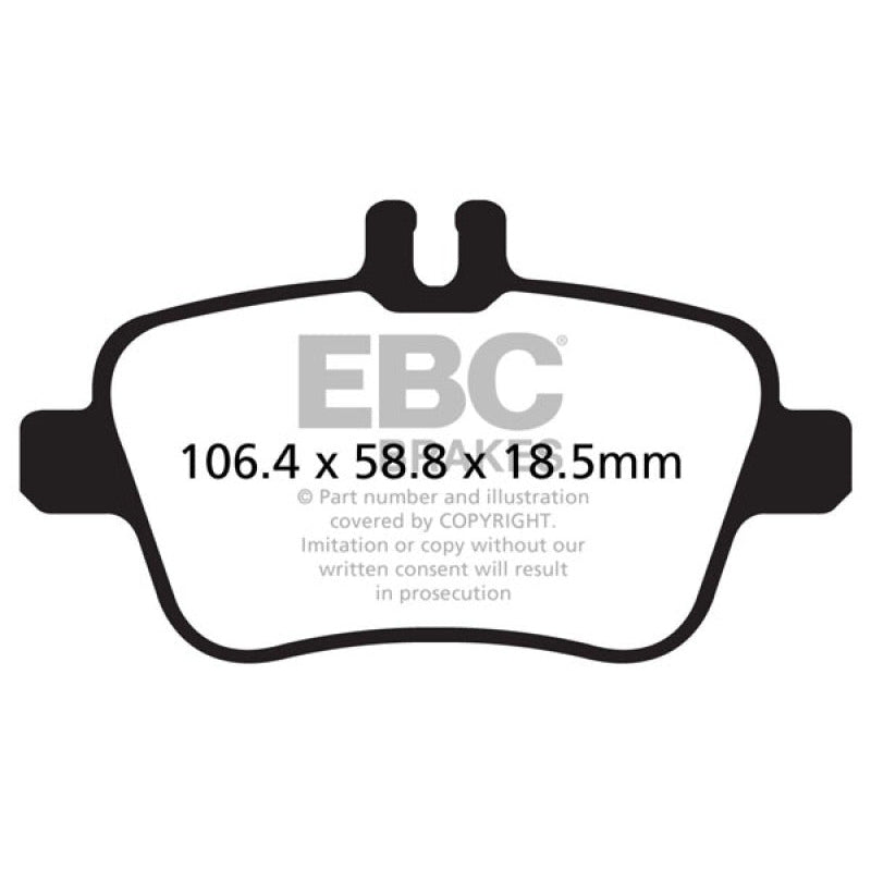 EBC Redstuff Brake Pads -  13+ Mercedes-Benz CLA250 2.0 Turbo - Rear Brake Pads