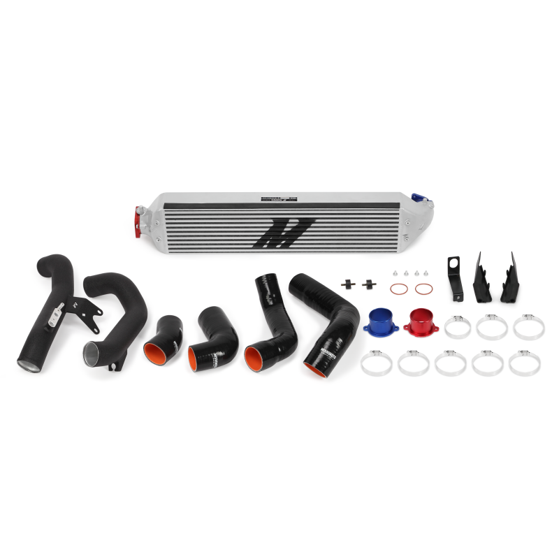 Mishimoto 2016+ Honda Civic 1.5T / 2017+ Honda Civic Si Silver Intercooler Kit w/Black Pipes - T1 Motorsports