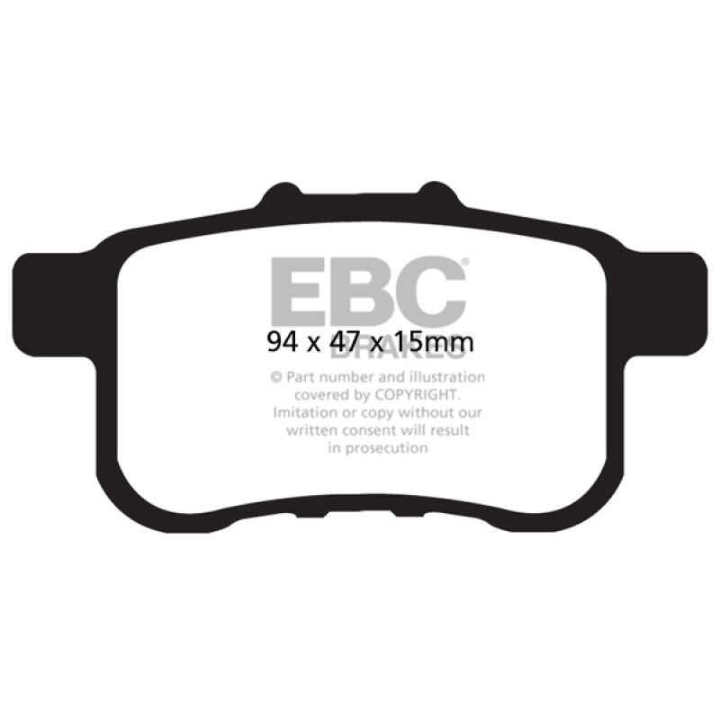 EBC Redstuff Brake Pads -  09-14 Acura TSX 2.4 - Rear Brake Pads