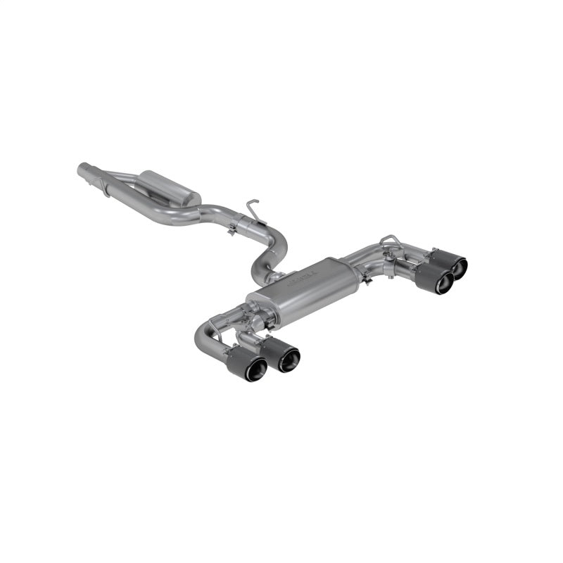 MBRP 15-19 VW Golf R 3 in Cat Back w/ 4 in OD Quad Carbon Fiber Tips - T304 - T1 Motorsports