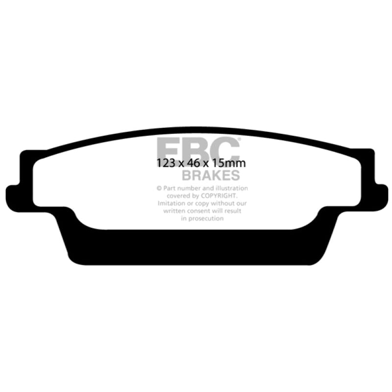 EBC Redstuff Brake Pads -  06-07 Cadillac CTS 2.8 (Sports Suspension) - Rear Brake Pads