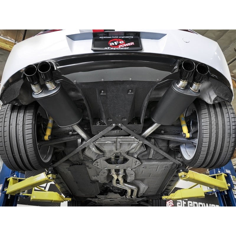aFe MACH Force-Xp 2-1/2in 304 SS Cat-Back Exhaust w/ Black Tips 05-08 BMW Z4 M Coupe (E86) L6 3.2L