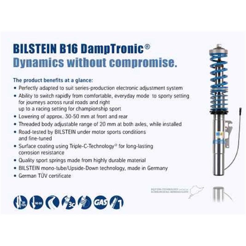 Bilstein B16 (PSS10) 06-10 BMW E60 M5 EDC Performance Suspension System