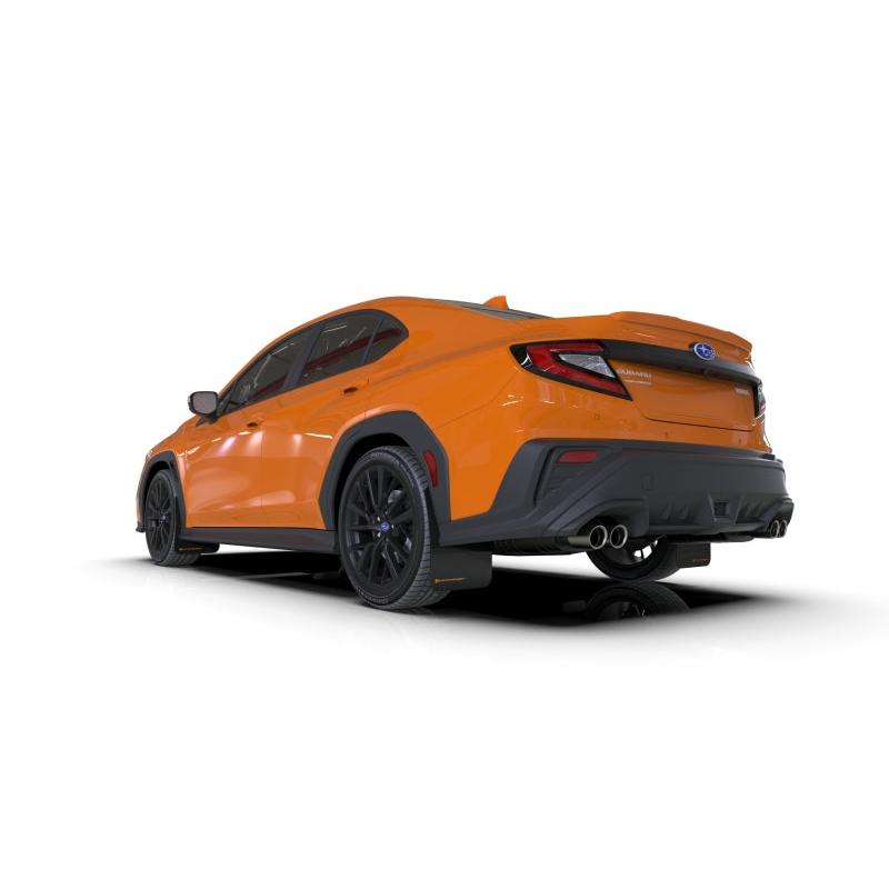 Rally Armor 2022 Subaru WRX Black UR Mud Flap w/ Orange Logo