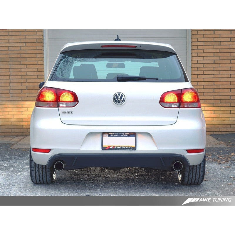 AWE Tuning Mk6 GTI Performance Catback - Chrome Silver Round Tips - T1 Motorsports